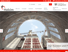 Tablet Screenshot of holcim-sued.de